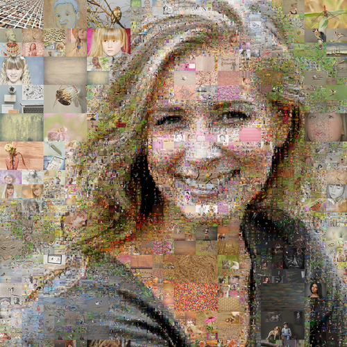 Portrait Mosaïque Photo Personnalisé