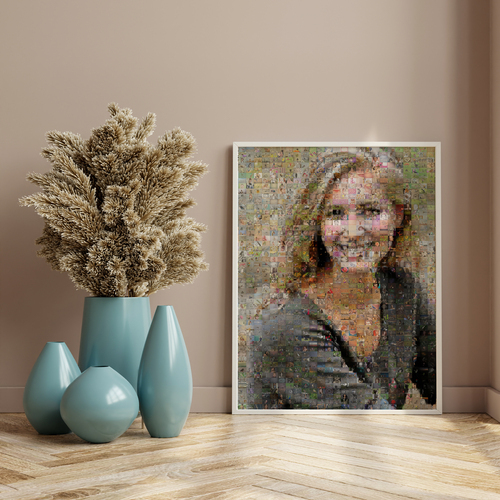 Portrait Mosaïque Photo Personnalisé