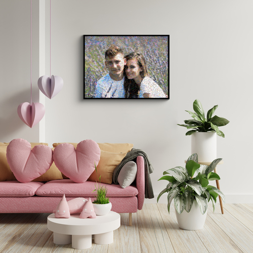 Mosaïque Photo Personnalisée pour Couples