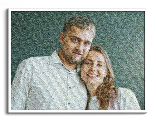 Mosaïque Photo Personnalisée pour Couples