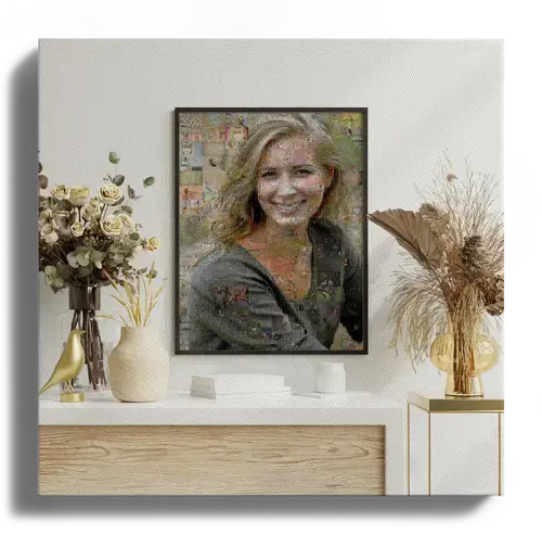 Portrait Mosaïque Photo Unique - Créez un Souvenir Inoubliable