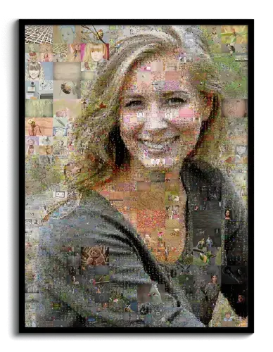 Portrait Mosaïque Photo Unique - Créez un Souvenir Inoubliable