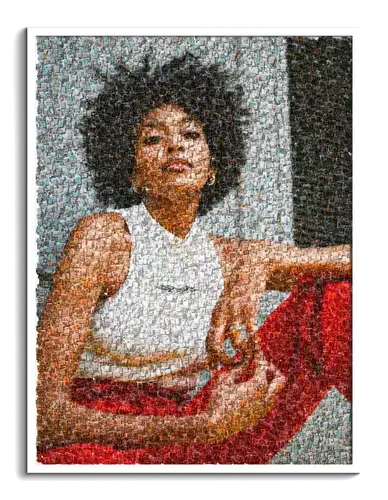 Portrait Mosaïque Photo Personnalisé