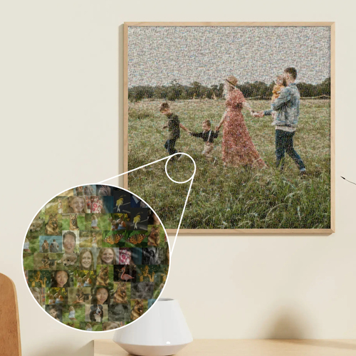 Mosaïque photo « Bilan de l’année » famille