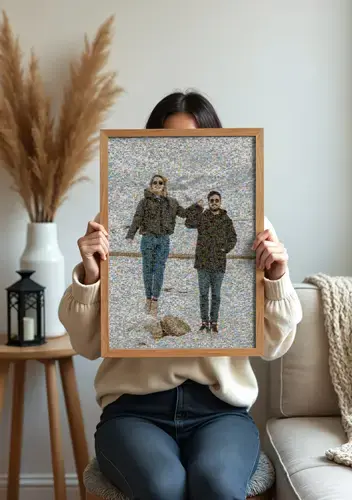 Mosaïque photo « Bilan de l’année » famille