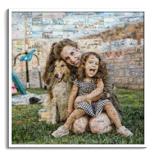 Mosaïque photo « Bilan de l’année » famille
