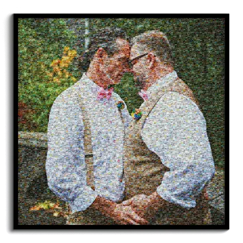 Mosaïque photo personnalisée mariage