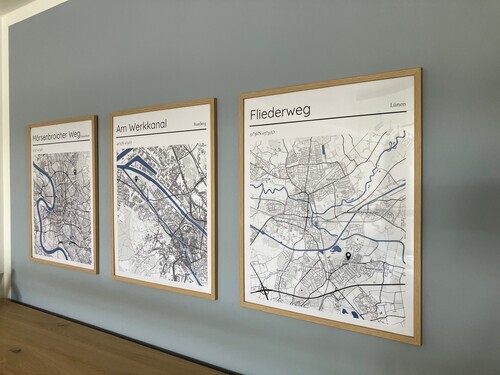 Photo du client Michael pour l'évaluation Impression Plan de la ville Affiche 40x50cm